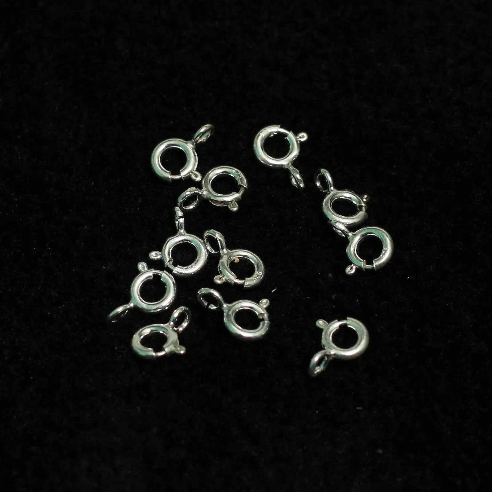 2 Pcs 92.5 Sterling 5mm Silver Spring Ring