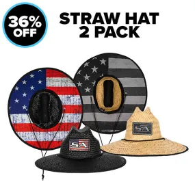 2 STRAW HATS FOR $45