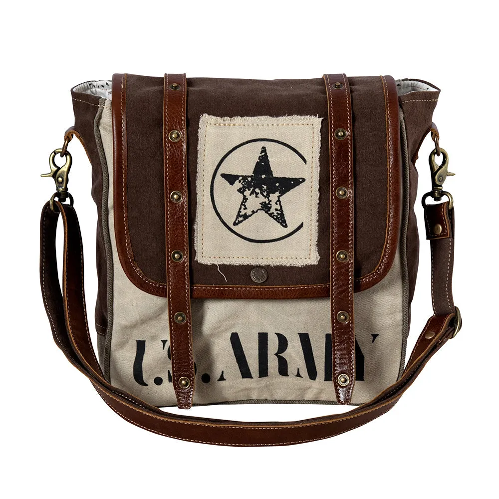 Army Motif Shoulder Bag