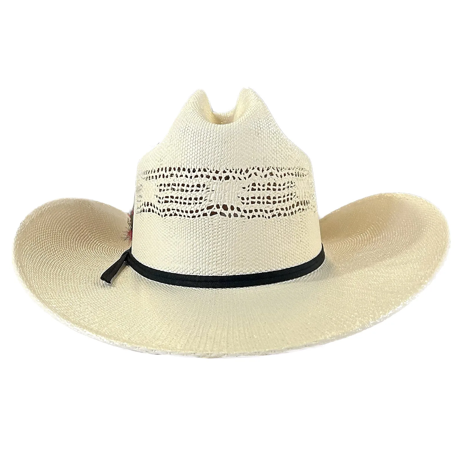 Bangora Vented Straw Western Cowboy Hat