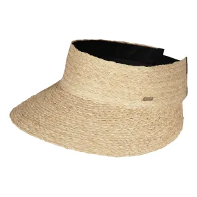 Barts Hats Peona Raffia Straw Visor - Wheat