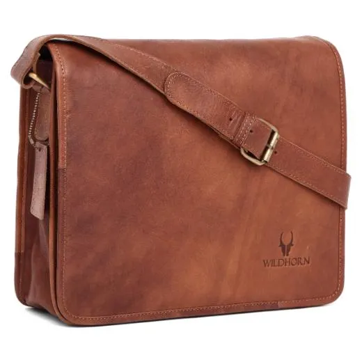 BOLTON Leather Messenger Bag for Men