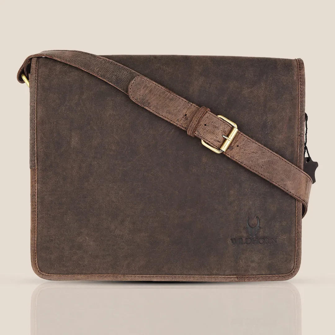 BOLTON Leather Messenger Bag for Men