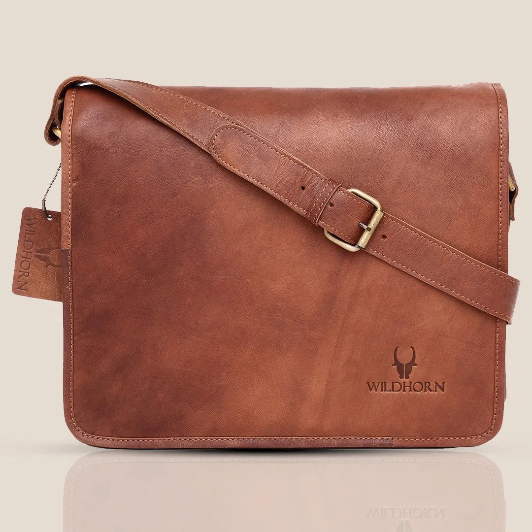 BOLTON Leather Messenger Bag for Men