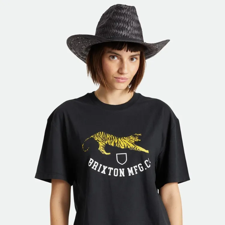 Brixton Houston Straw Cowboy - Black