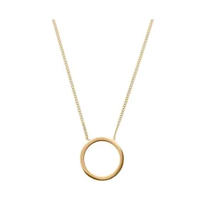 Circle Necklace Small Gold