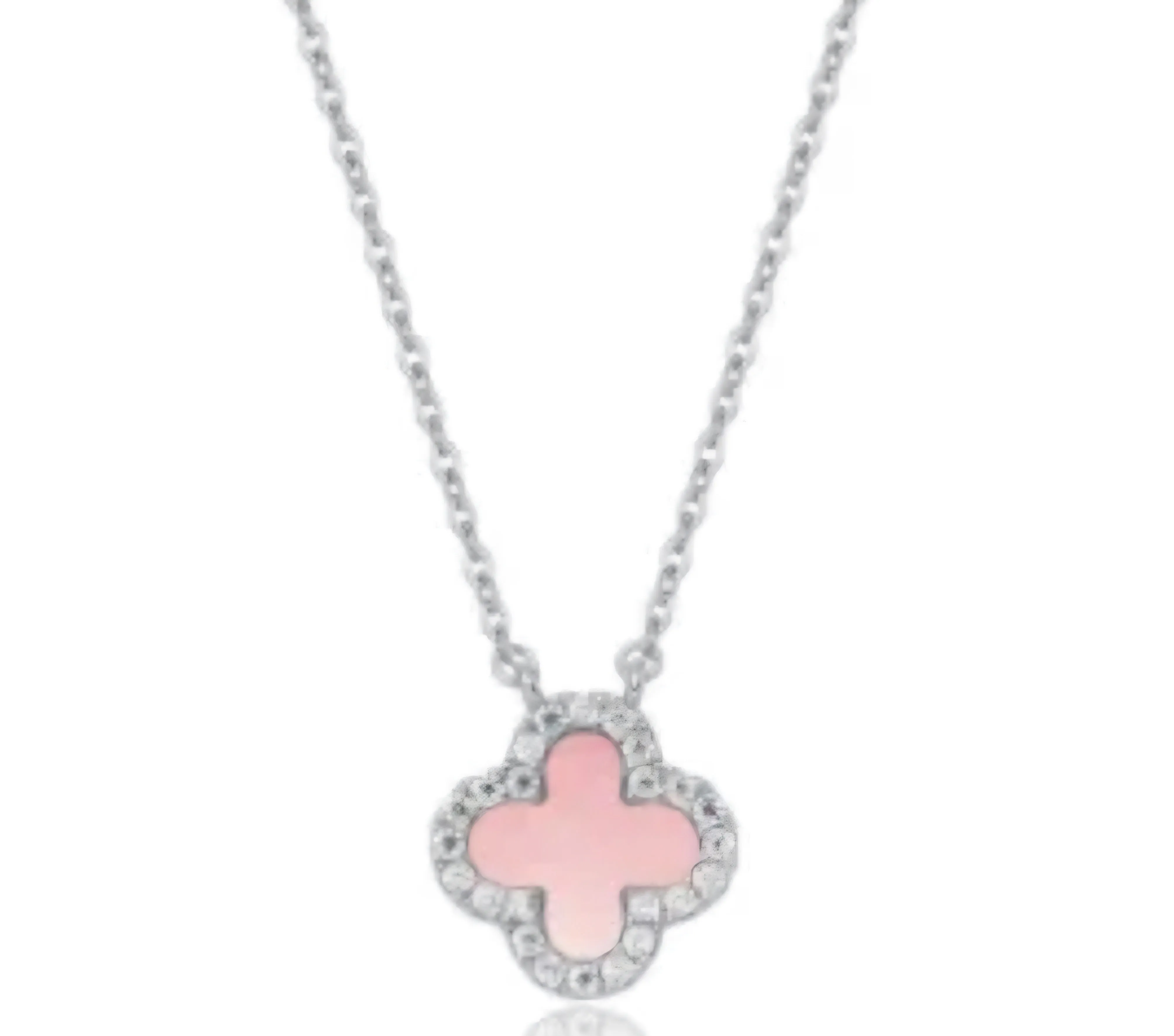 Clover Sterling Silver Gemstone Necklaces