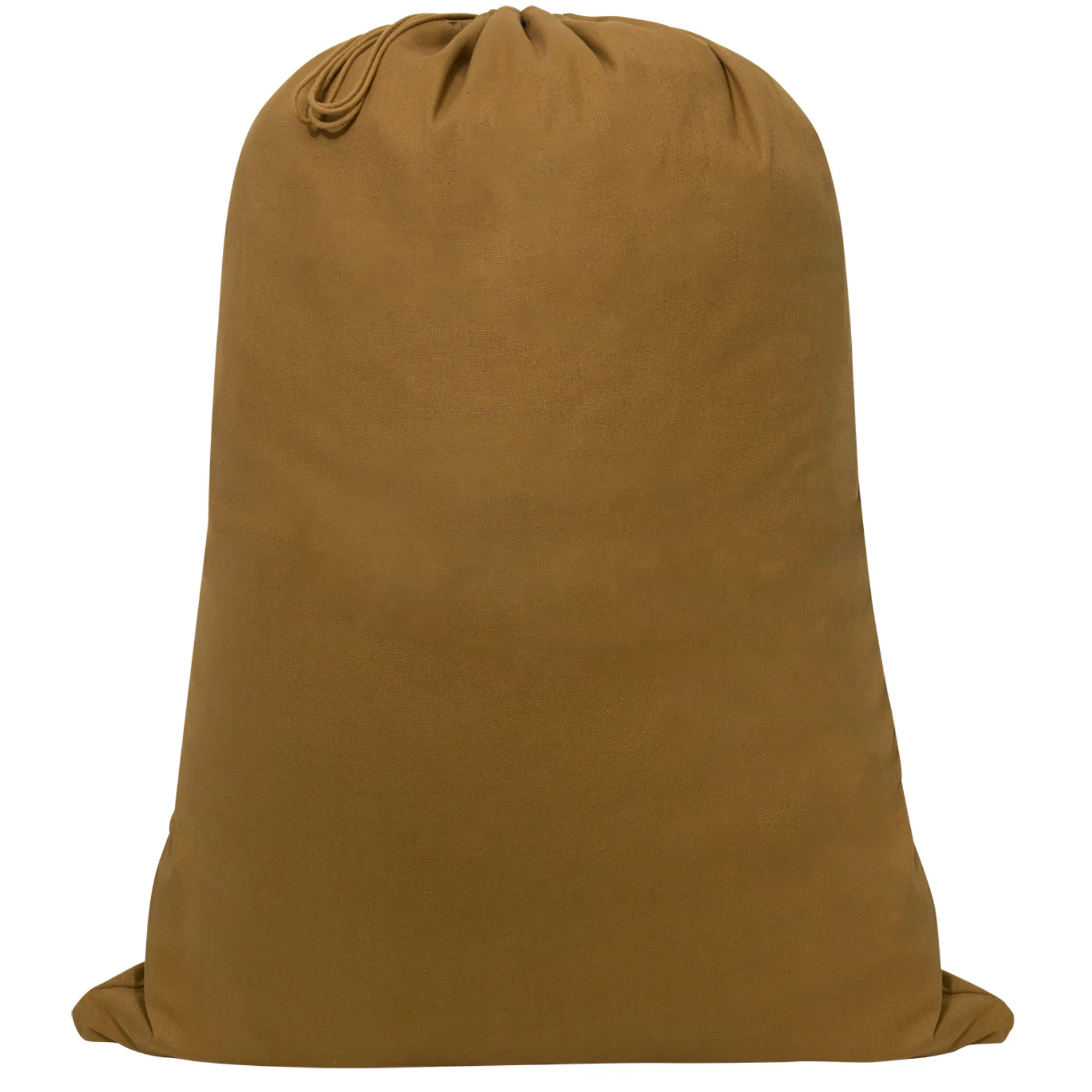 Coyote Brown - Military GI Style Jumbo Barracks Laundry Bag - Canvas