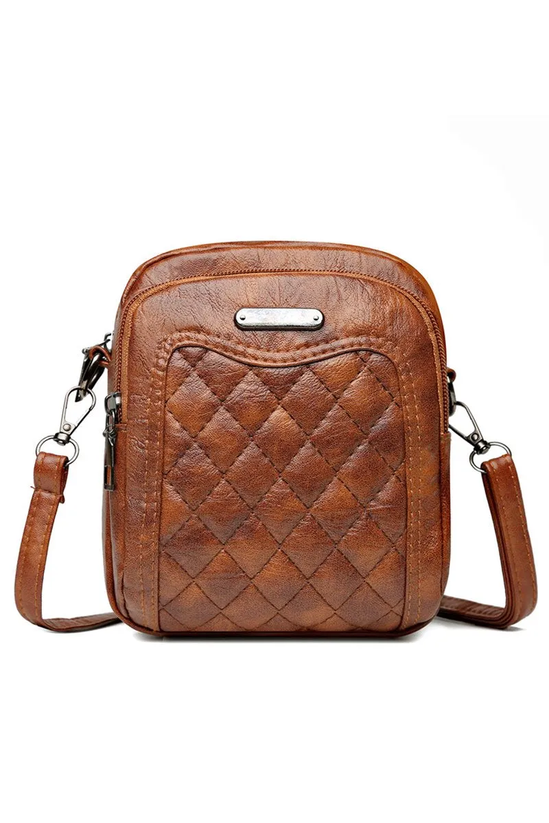 CROSSBODY RETRO SOFT LEATHER MESSENGER BAG