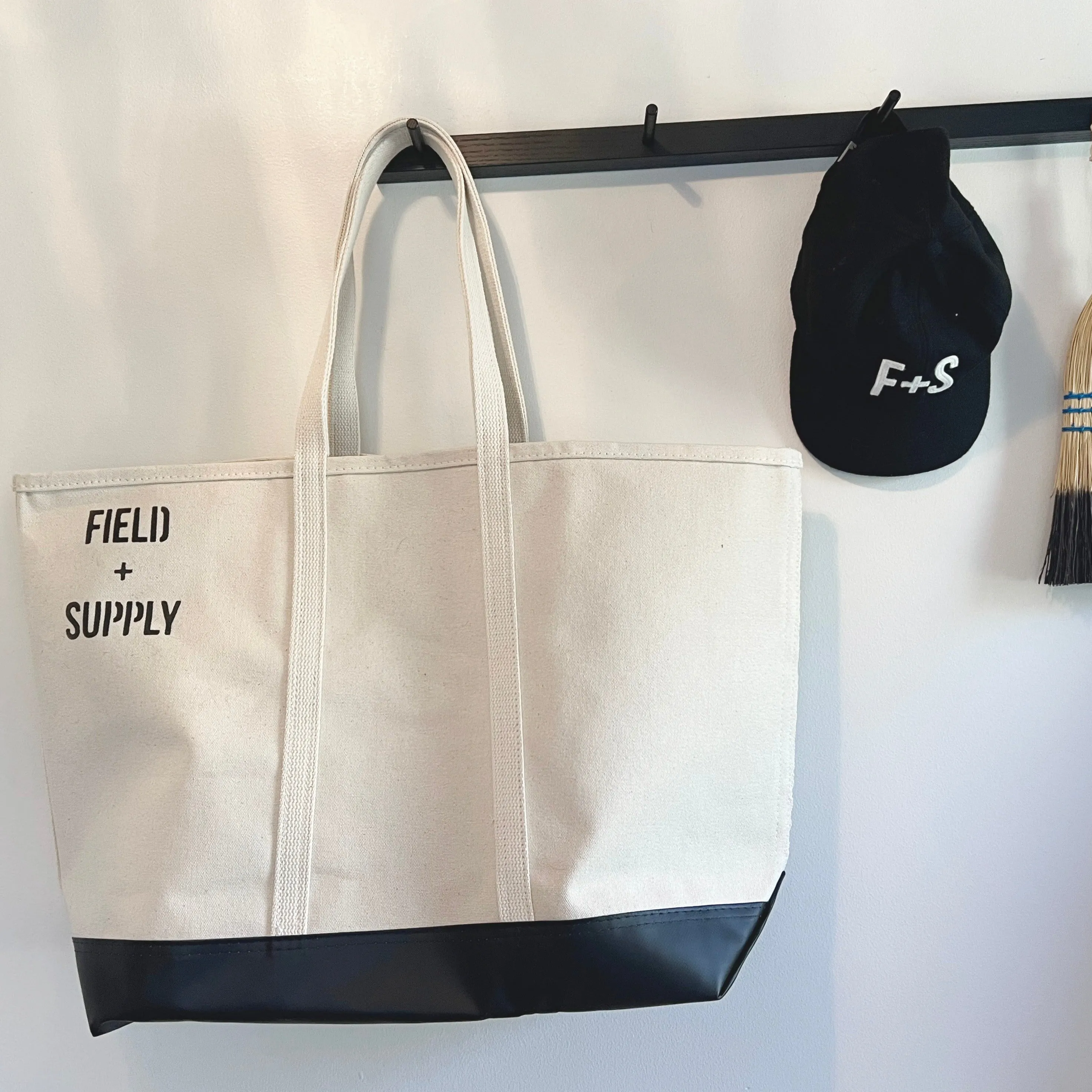 F S Large Canvas Tote Bag