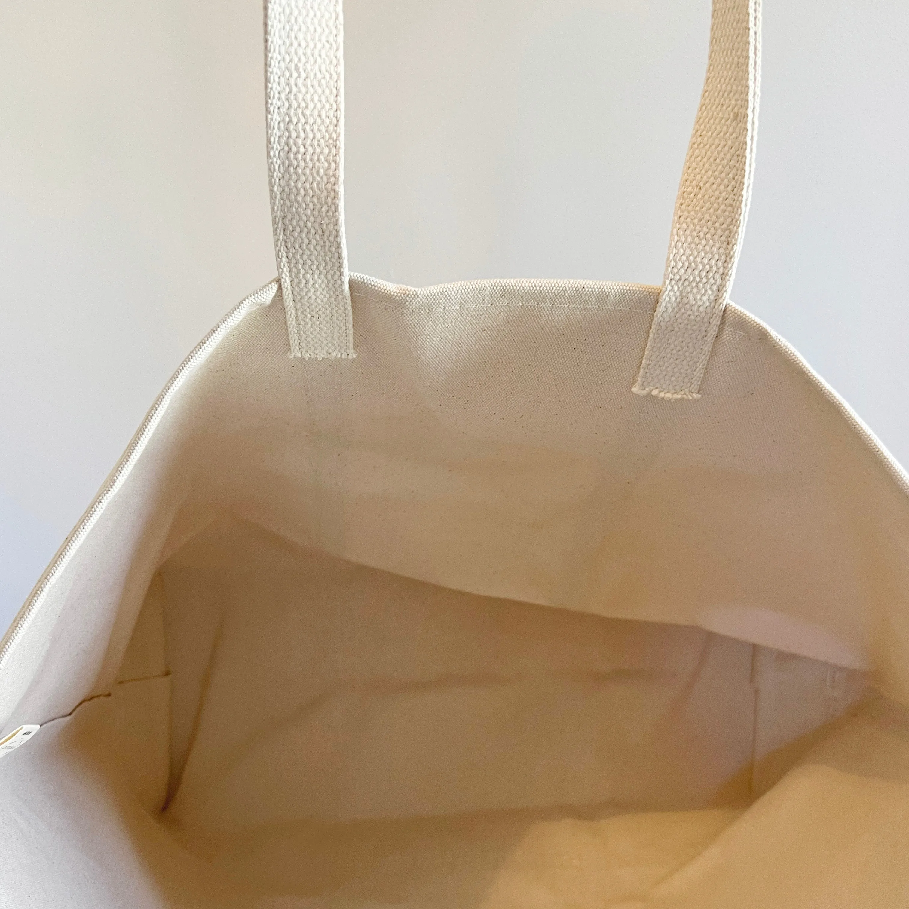 F S Large Canvas Tote Bag