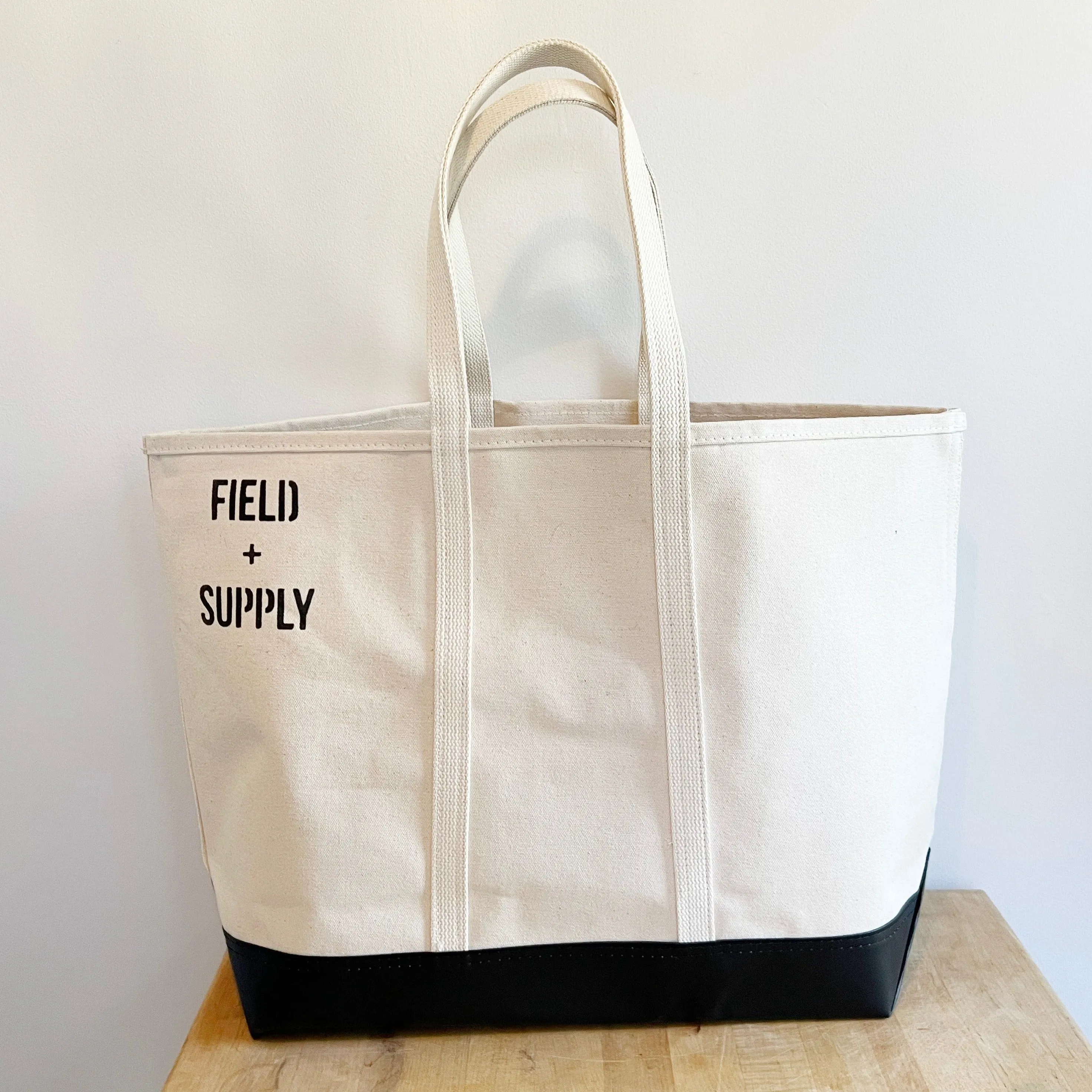 F S Large Canvas Tote Bag