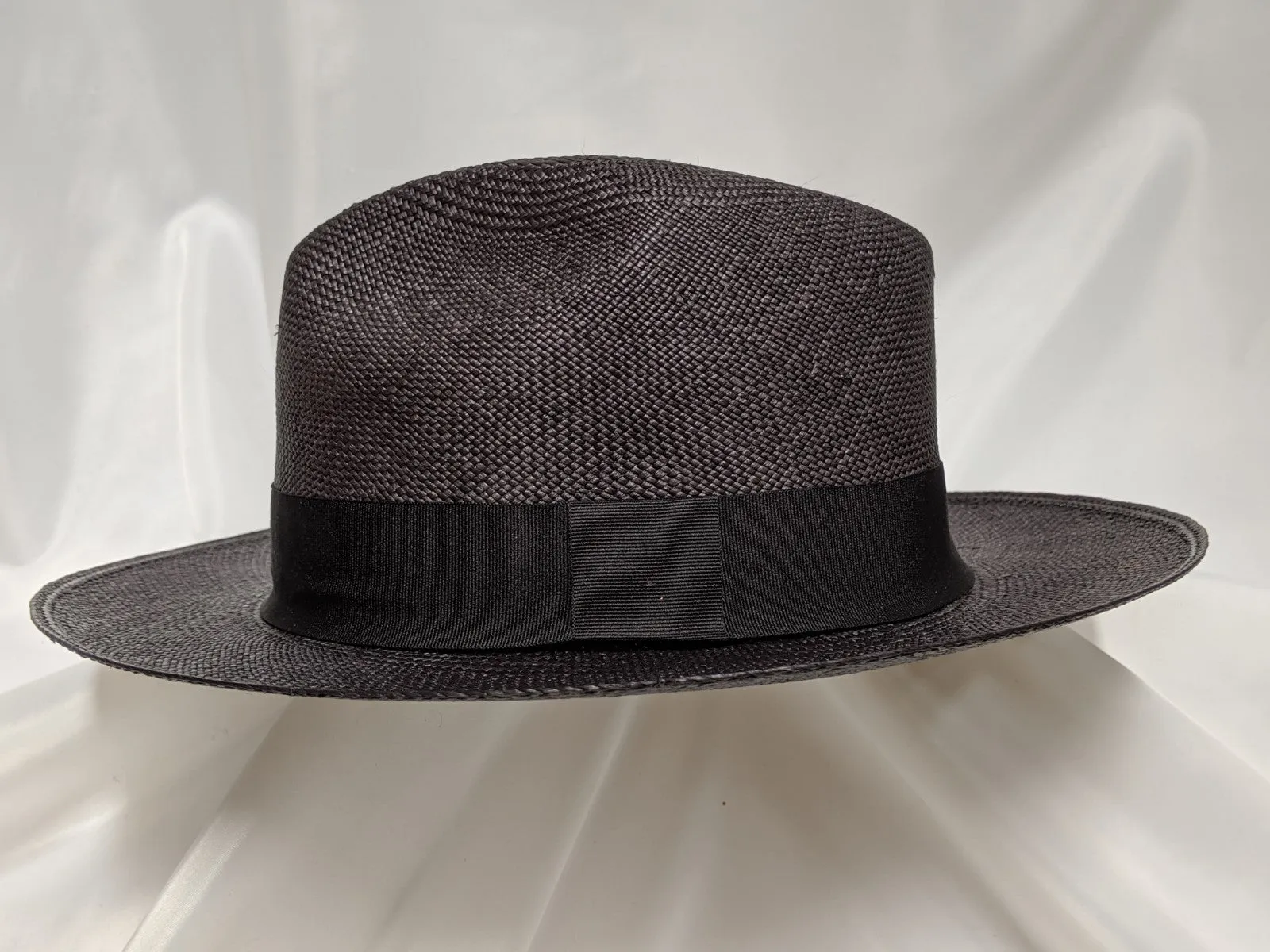 Fedora 6 3/4 (56) - Black (Montecristi Panama) #20-143