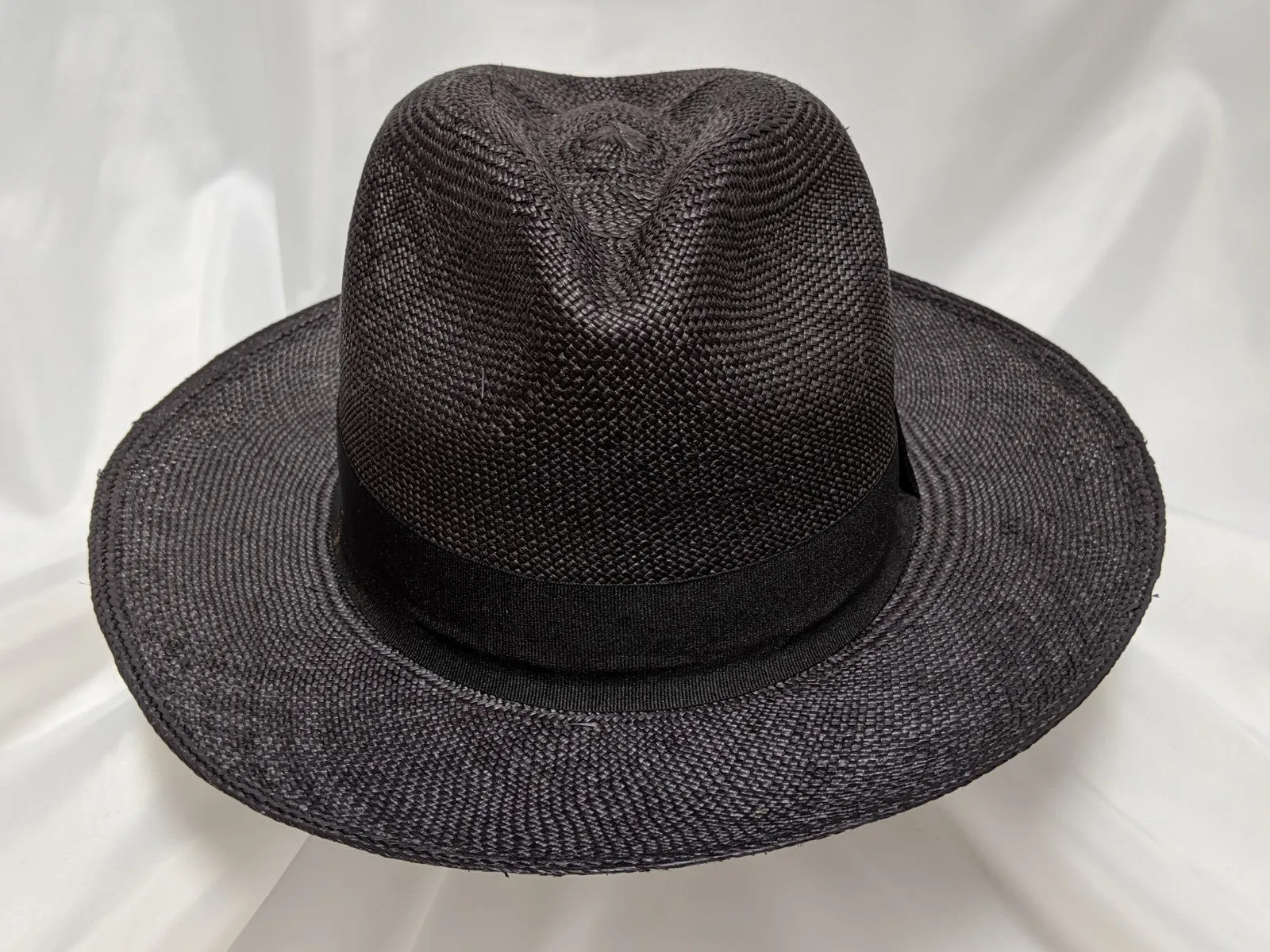 Fedora 6 3/4 (56) - Black (Montecristi Panama) #20-143