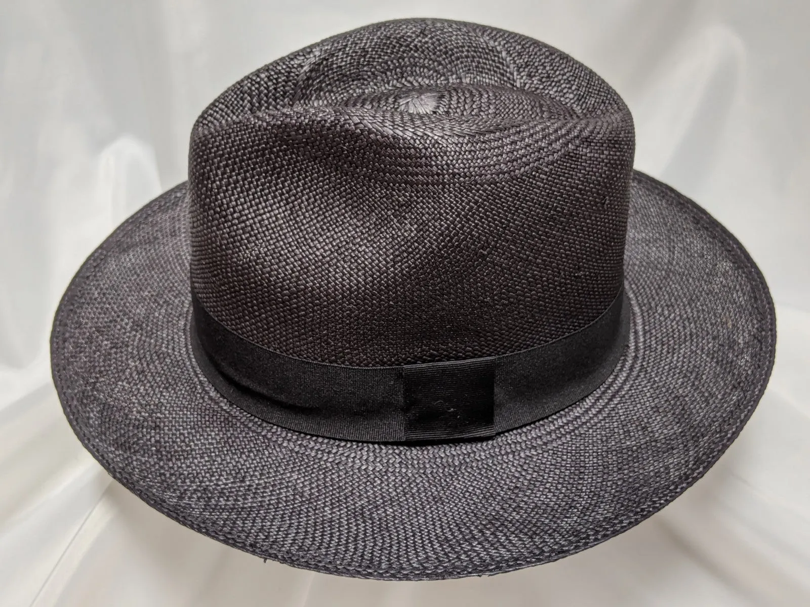 Fedora 6 3/4 (56) - Black (Montecristi Panama) #20-143