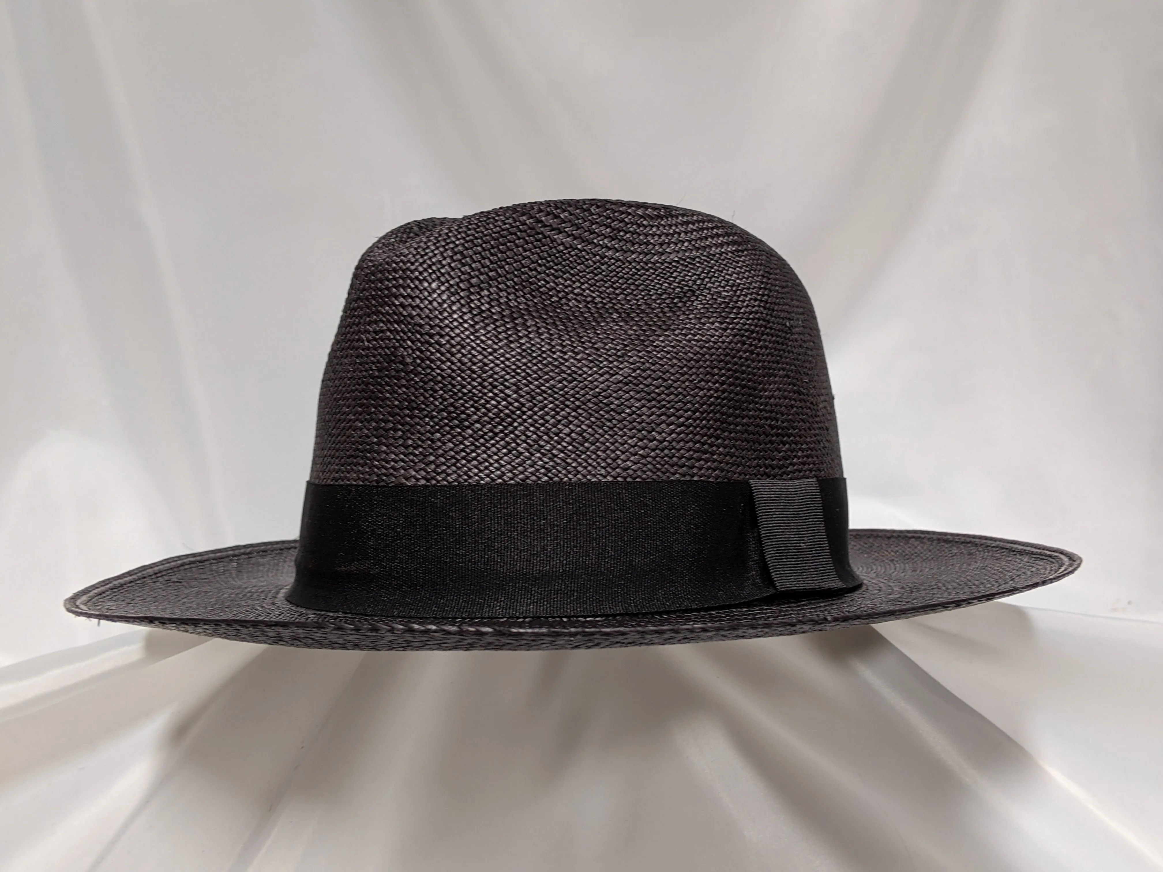 Fedora 6 3/4 (56) - Black (Montecristi Panama) #20-143