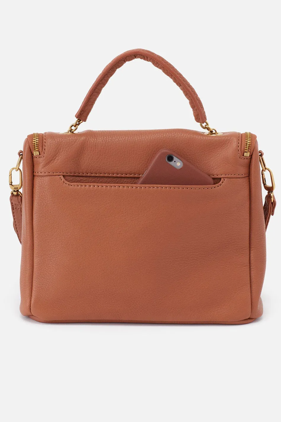 Fern Satchel Crossbody - Velvet Hide Cashew