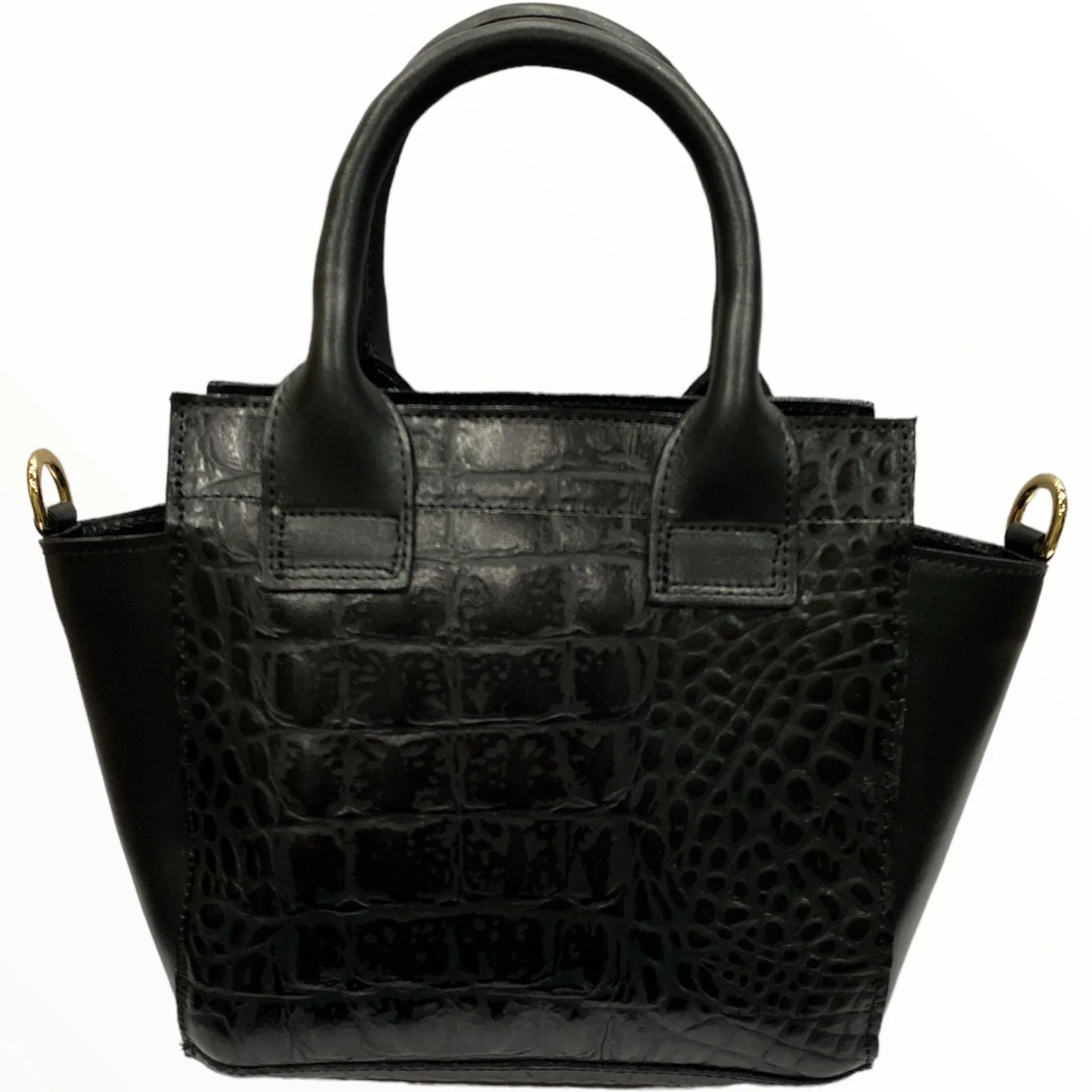 Gina mini. Zebra-print calf-hair leather tote bag