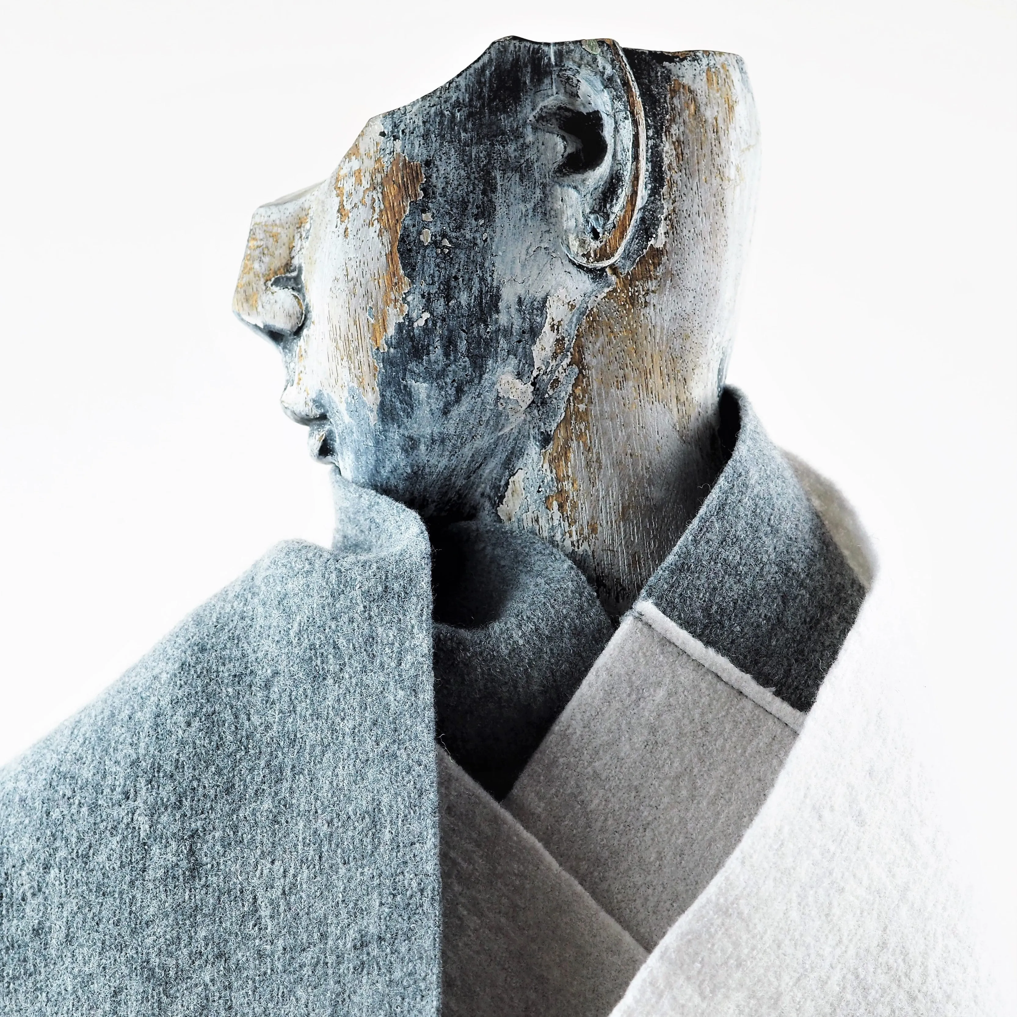 Hardy, Sandra – Grey and Cream Scarf