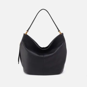 Harley Hobo In Pebbled Leather - Black