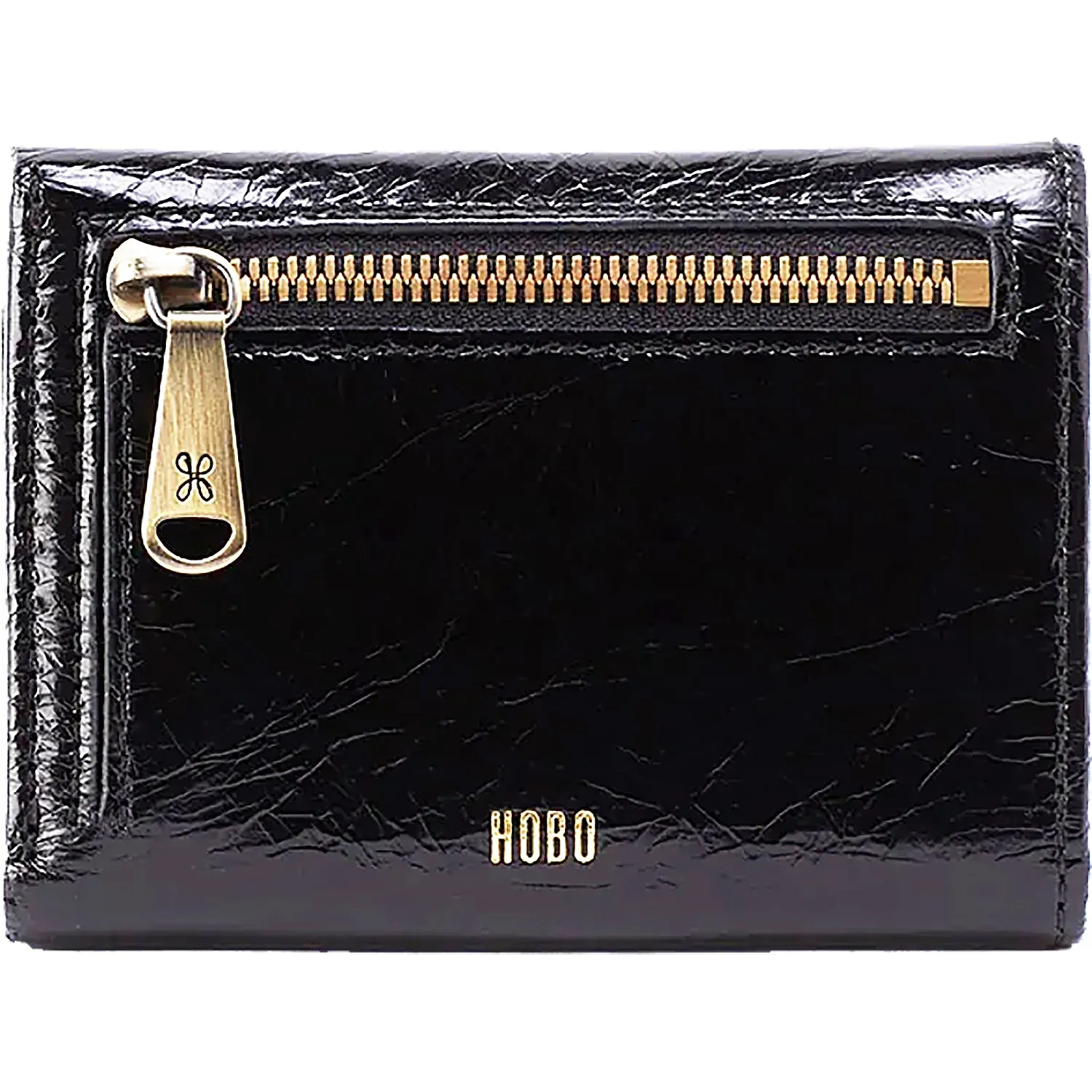 Hobo Jill Mini Black Polished Leather