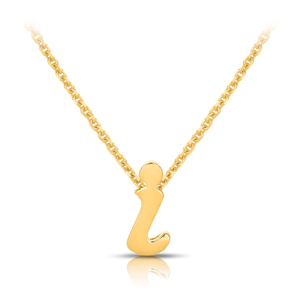 Initial Necklace in 9ct Yellow Gold