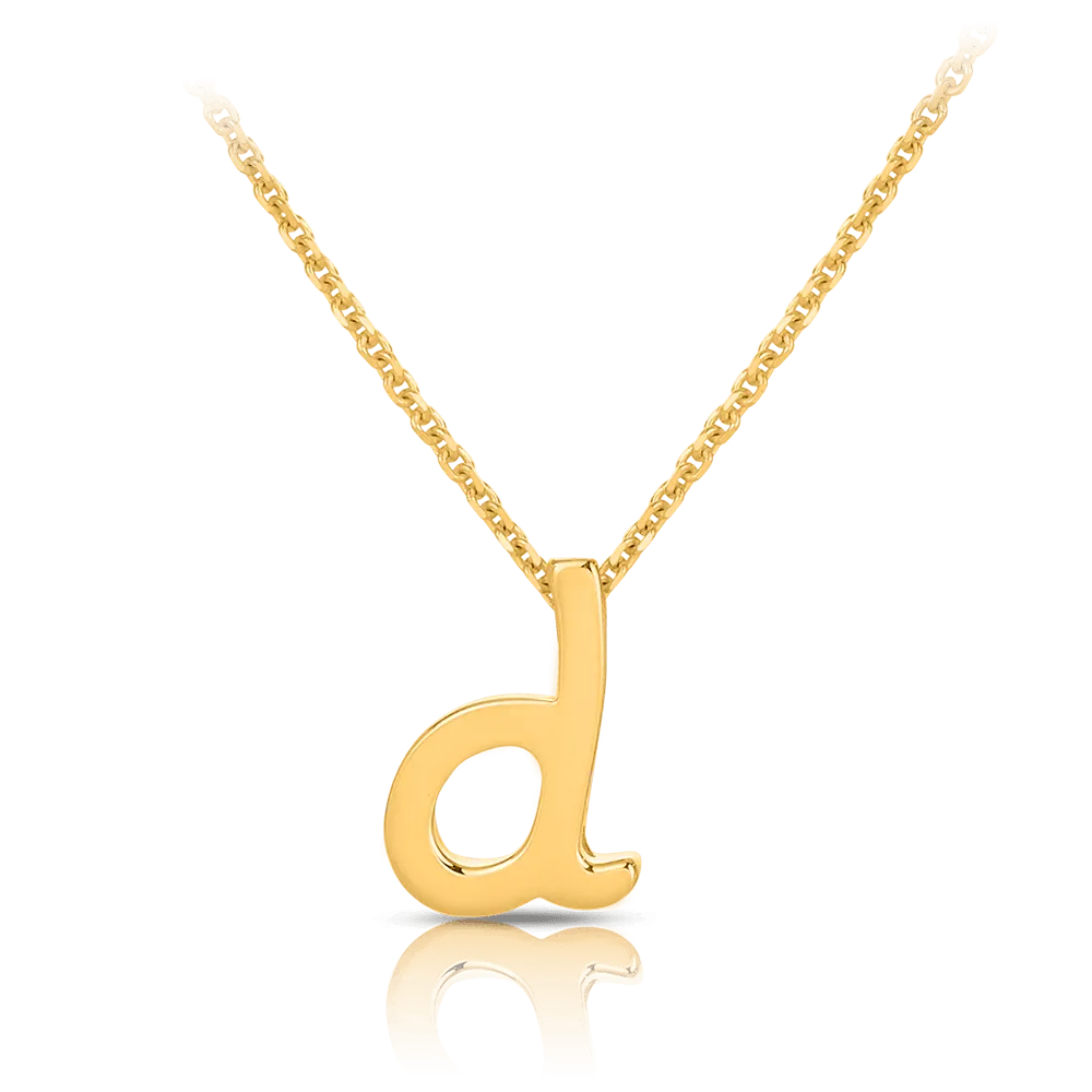 Initial Necklace in 9ct Yellow Gold