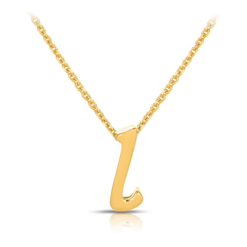 Initial Necklace in 9ct Yellow Gold