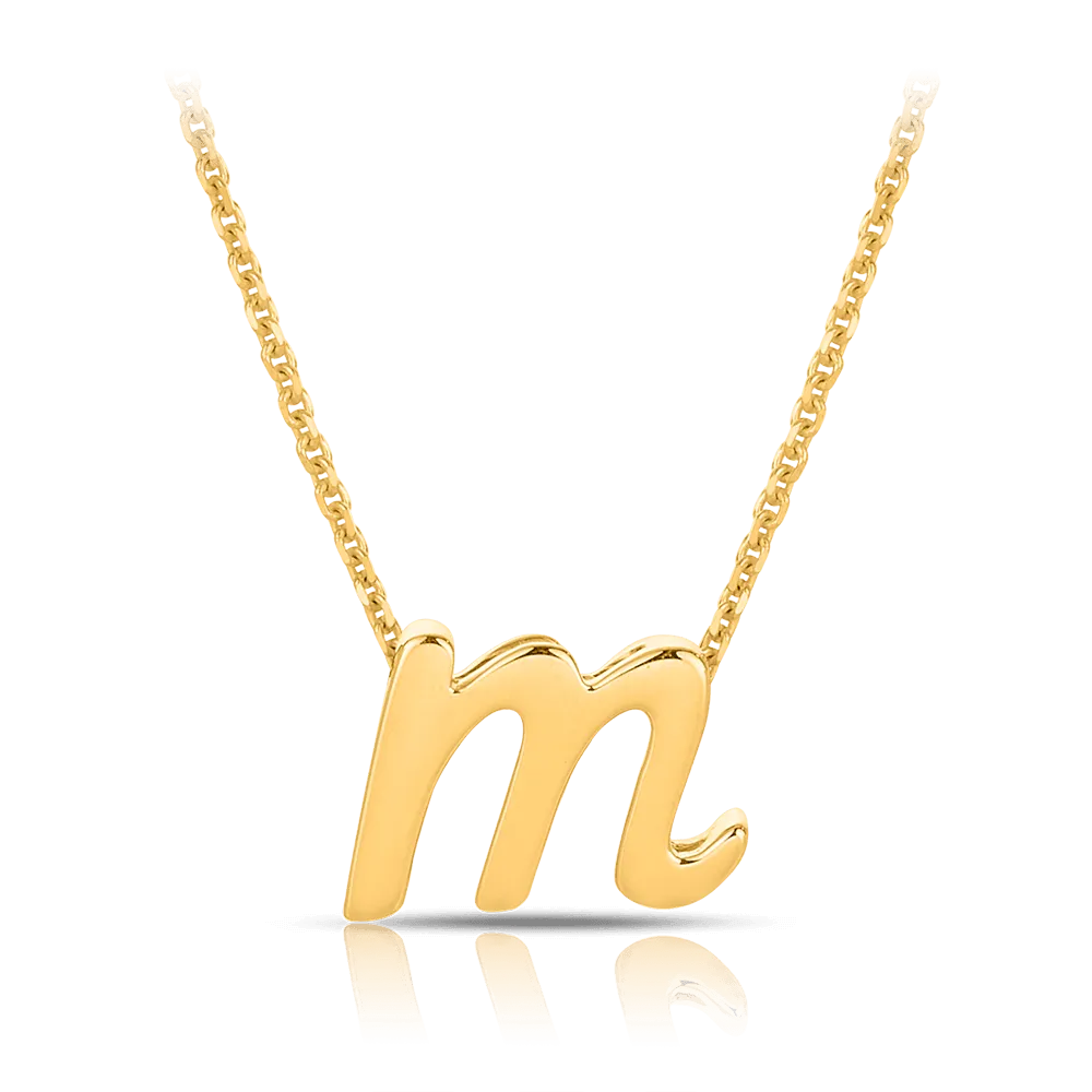 Initial Necklace in 9ct Yellow Gold