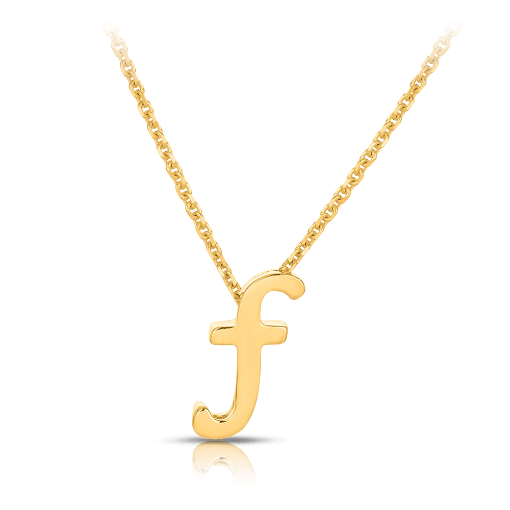 Initial Necklace in 9ct Yellow Gold