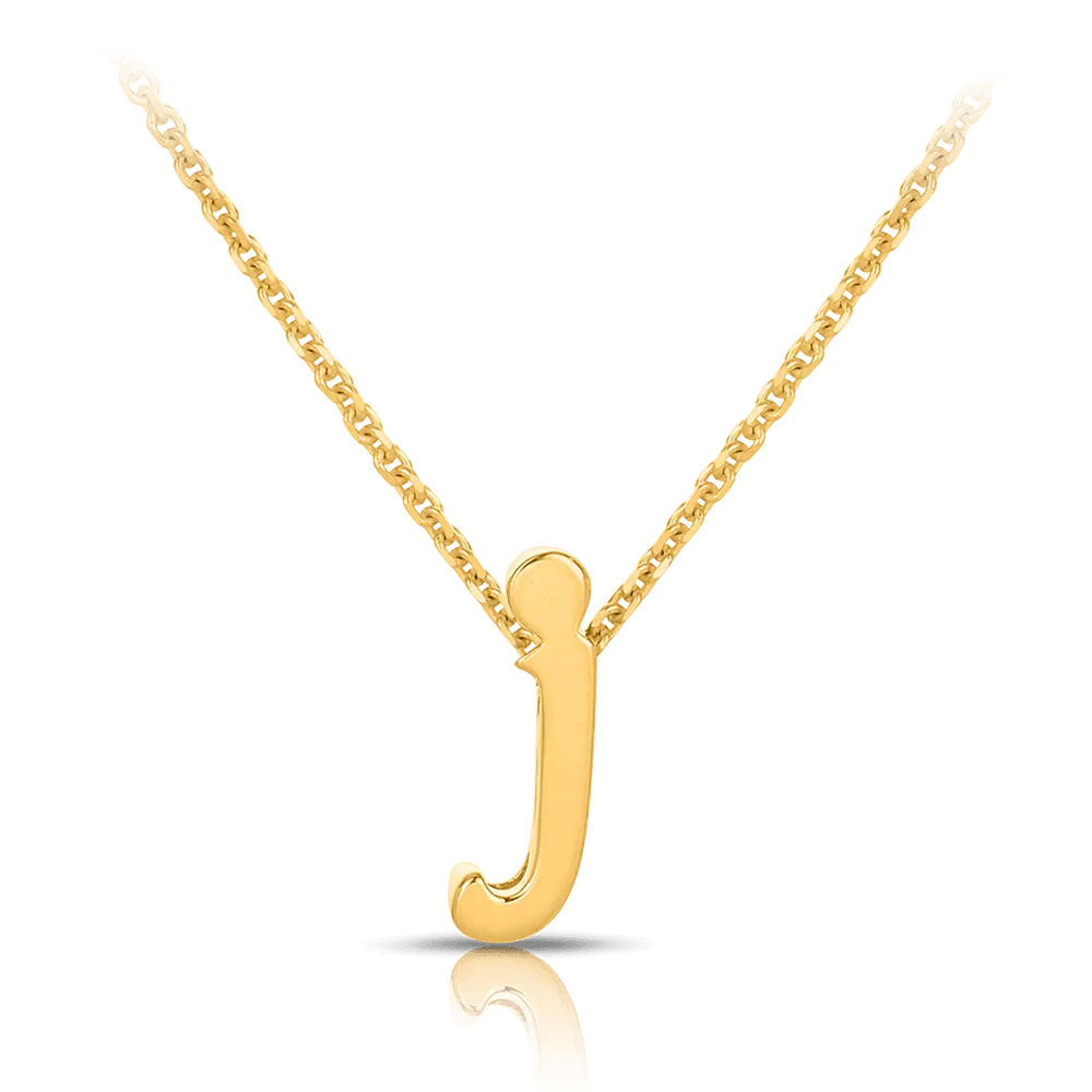 Initial Necklace in 9ct Yellow Gold