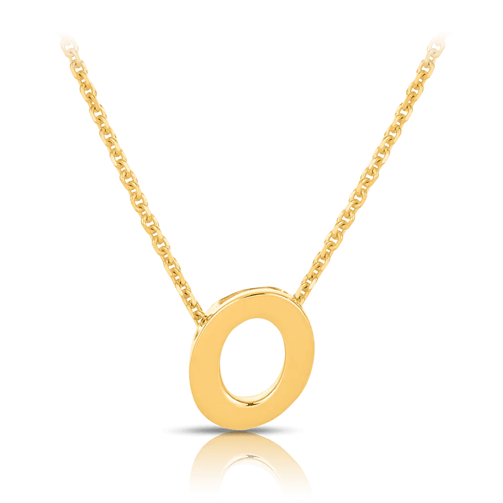 Initial Necklace in 9ct Yellow Gold