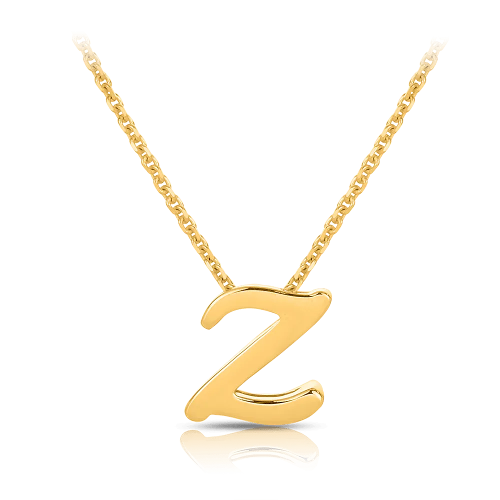 Initial Necklace in 9ct Yellow Gold