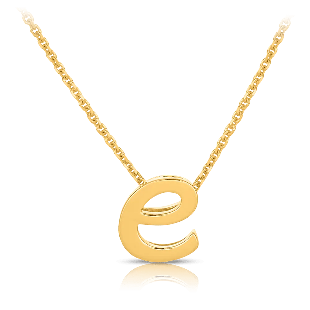 Initial Necklace in 9ct Yellow Gold