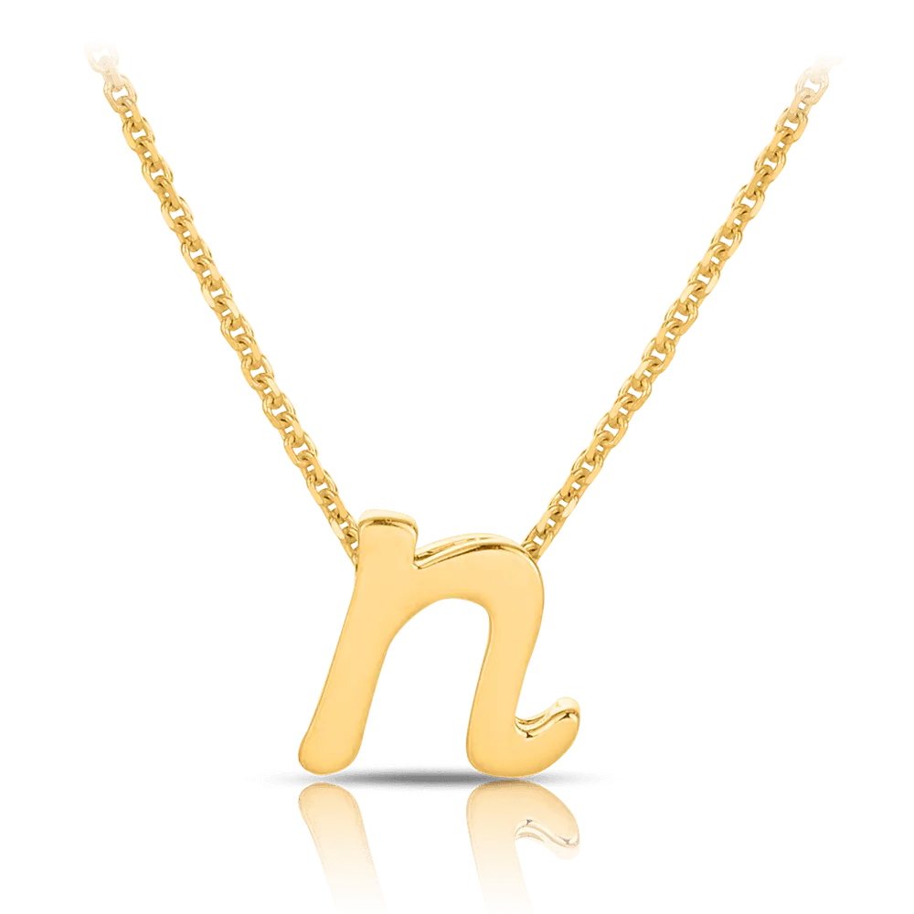 Initial Necklace in 9ct Yellow Gold