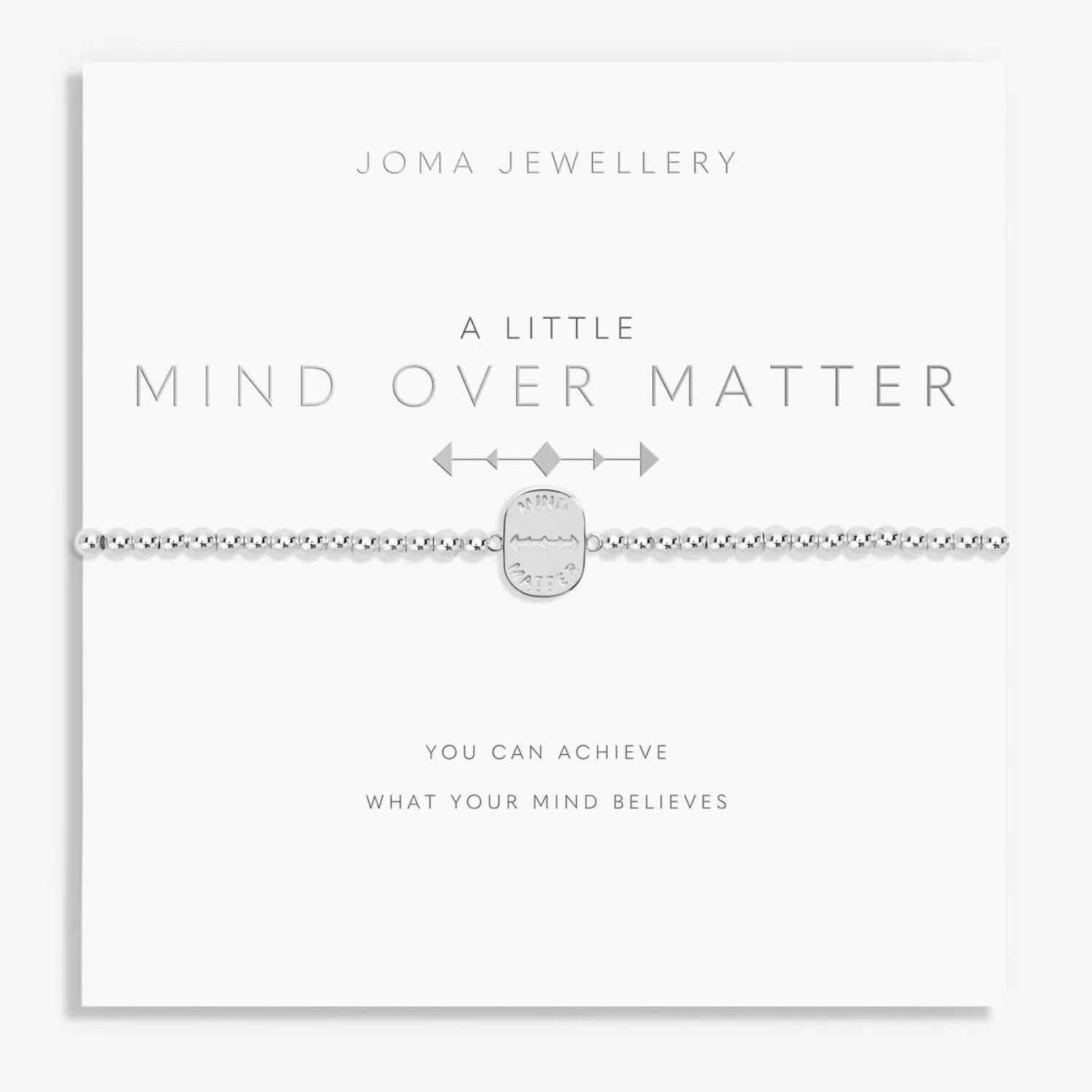 Joma Jewellery Silver A Little 'Mind Over Matter' Bracelet