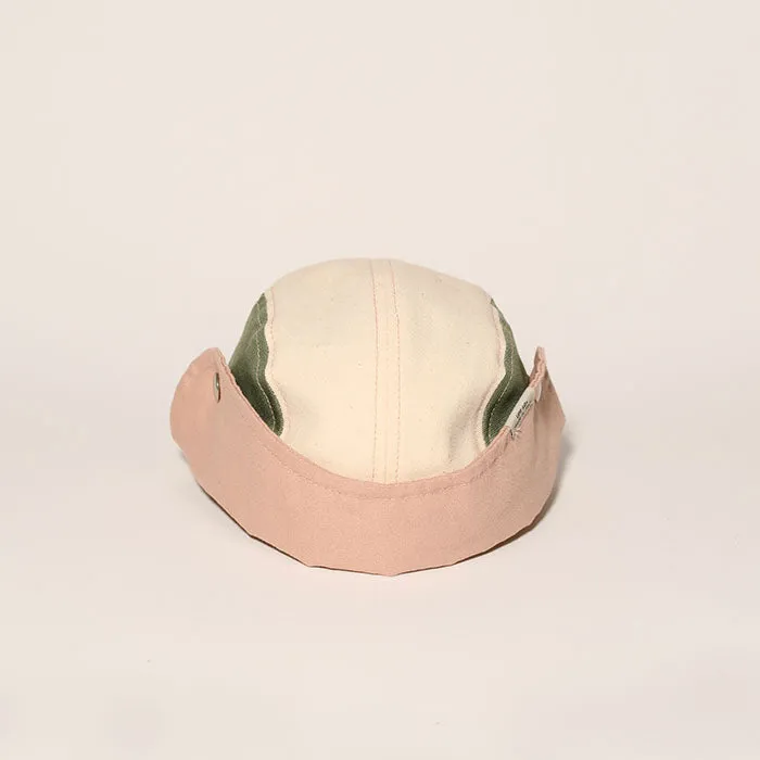 Ki ET LA Camper Cap Anti UV Green Natural Pink