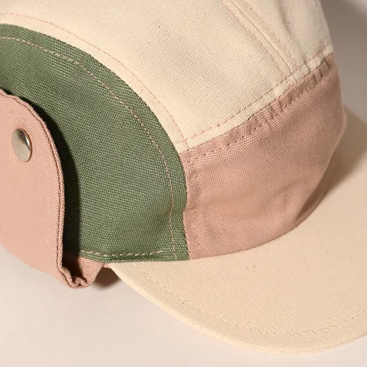 Ki ET LA Camper Cap Anti UV Green Natural Pink