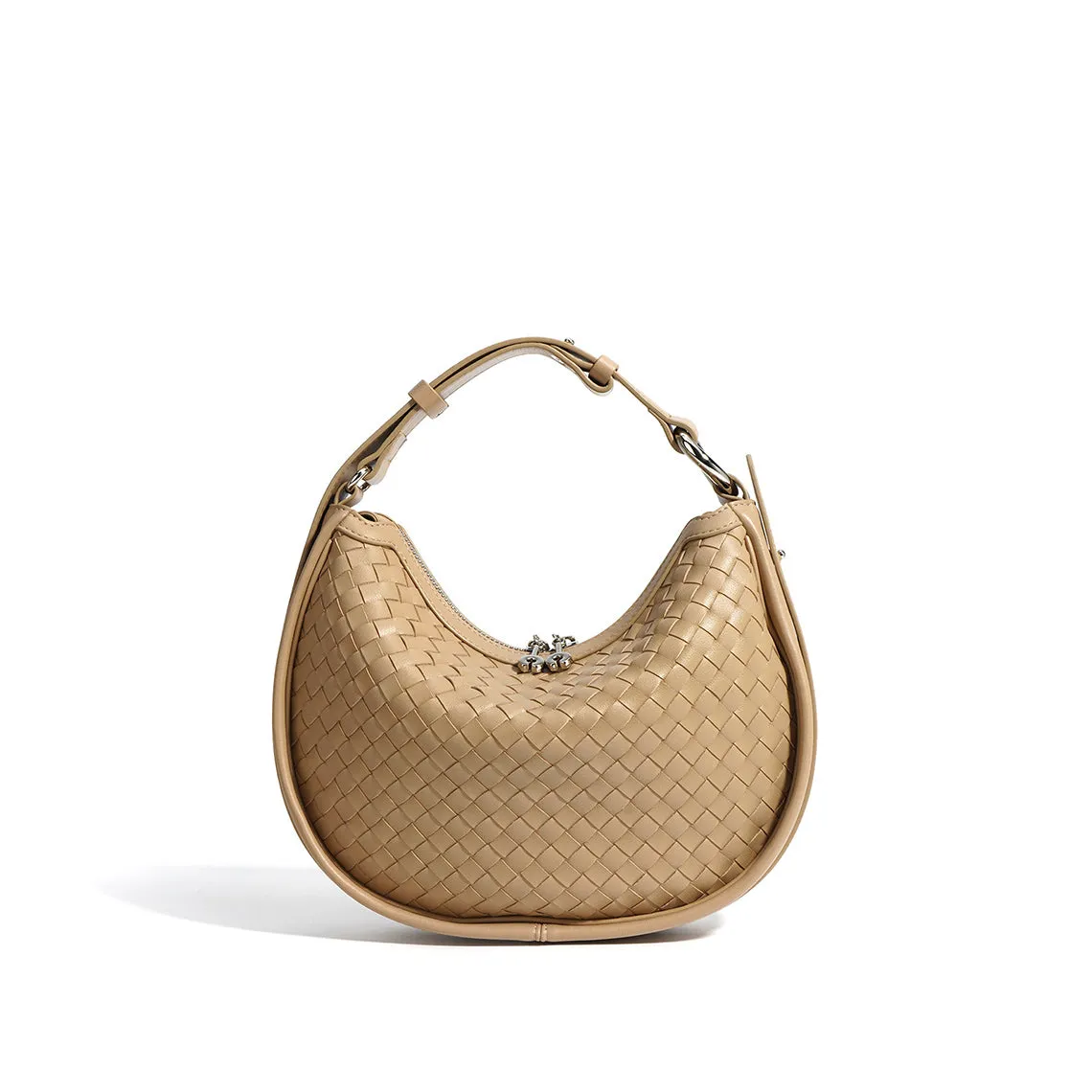 Leather Woven Hobo Bag