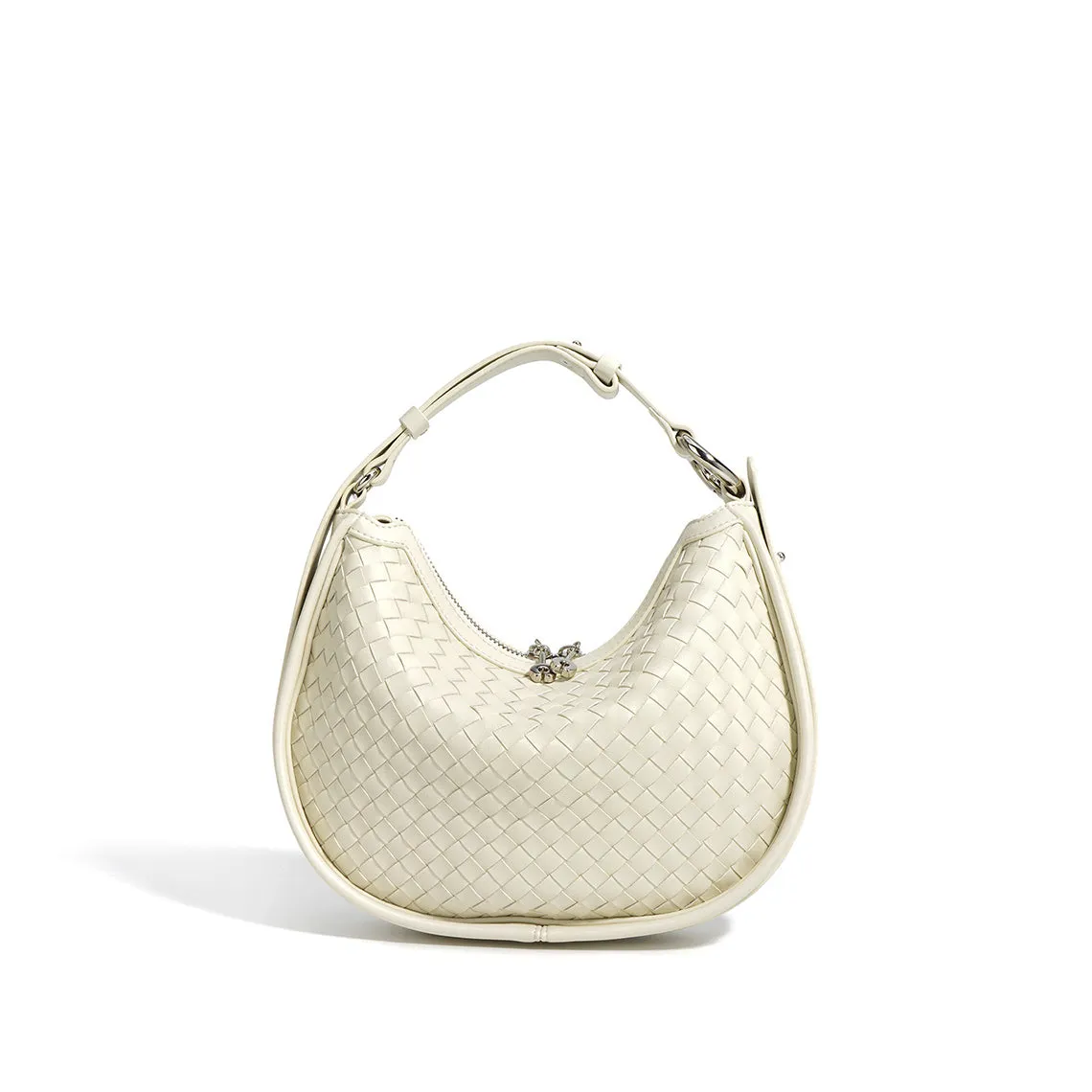 Leather Woven Hobo Bag