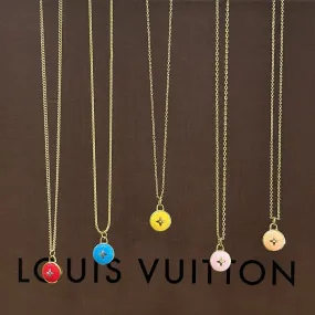 LOUIS VUITTON Flower Charm Necklaces