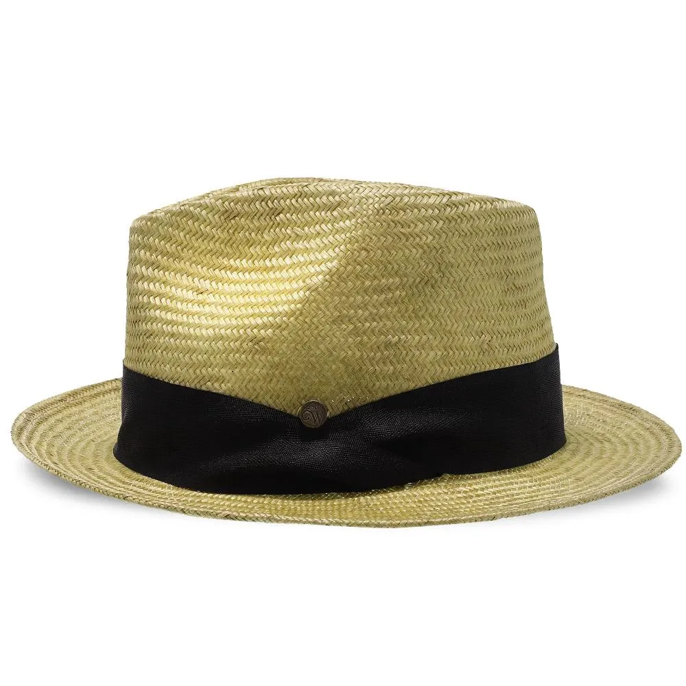 Midnight Luxe - Walrus Hats Sisal Straw Fedora Hat w/ Band