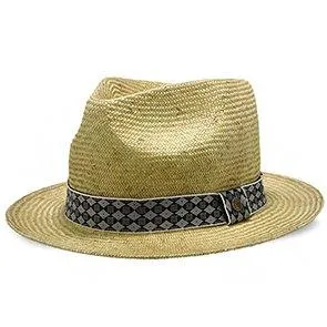 Midnight Luxe - Walrus Hats Sisal Straw Fedora Hat w/ Band