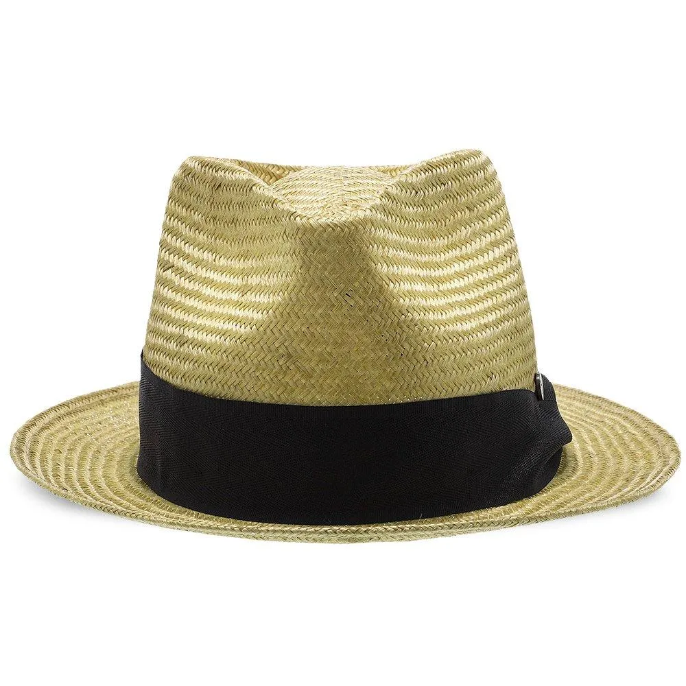 Midnight Luxe - Walrus Hats Sisal Straw Fedora Hat w/ Band