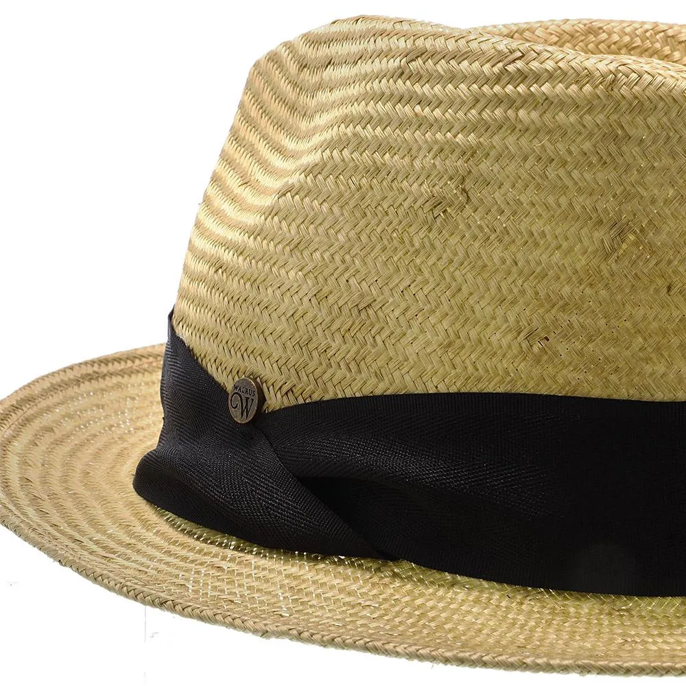 Midnight Luxe - Walrus Hats Sisal Straw Fedora Hat w/ Band