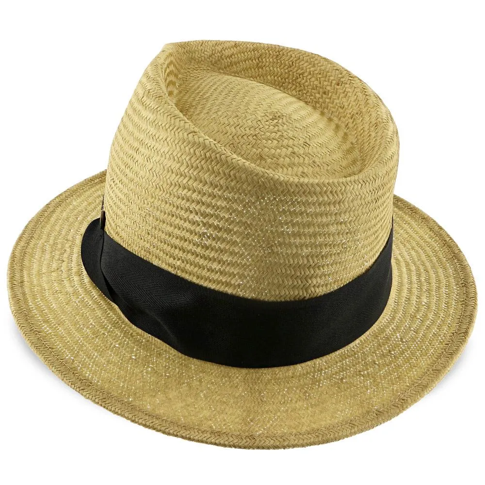 Midnight Luxe - Walrus Hats Sisal Straw Fedora Hat w/ Band