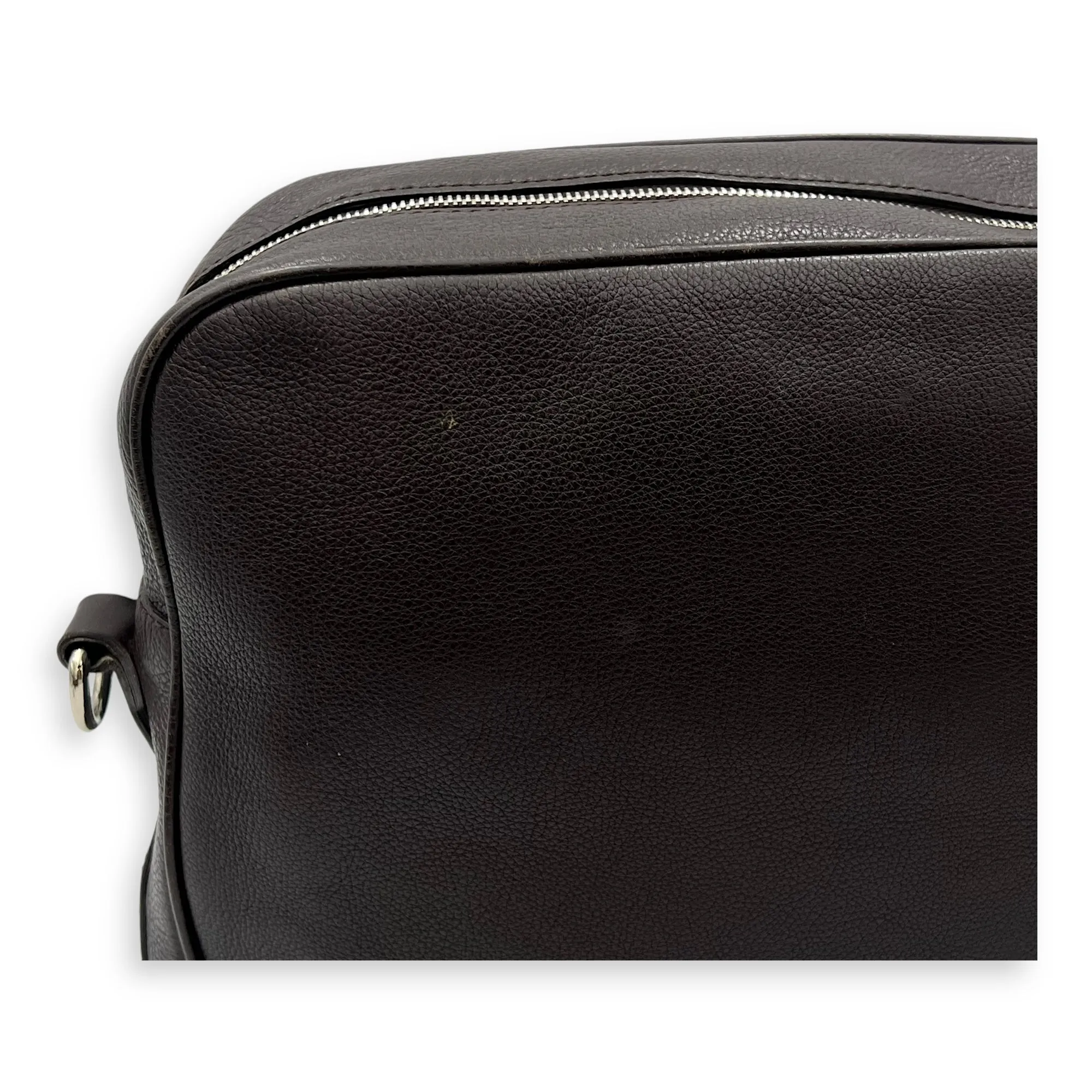 Others Messenger Brown in Calfskin, Silver hardware