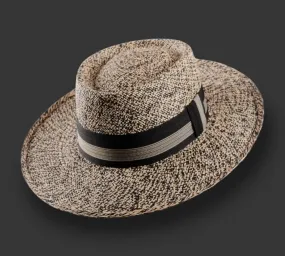 Panama Hat Gambler black natural