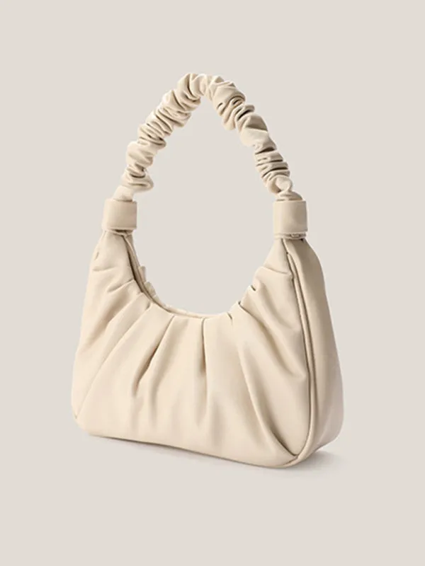 Pastel Faux Leather Hobo Bag