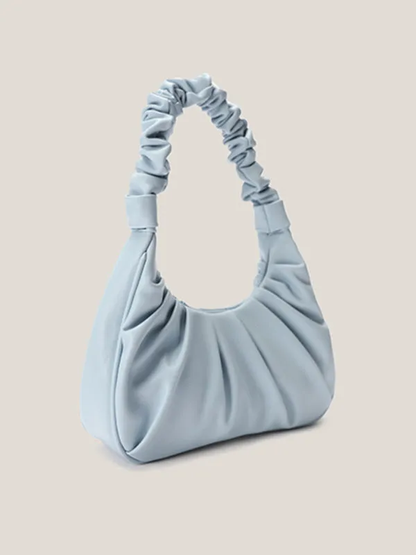 Pastel Faux Leather Hobo Bag